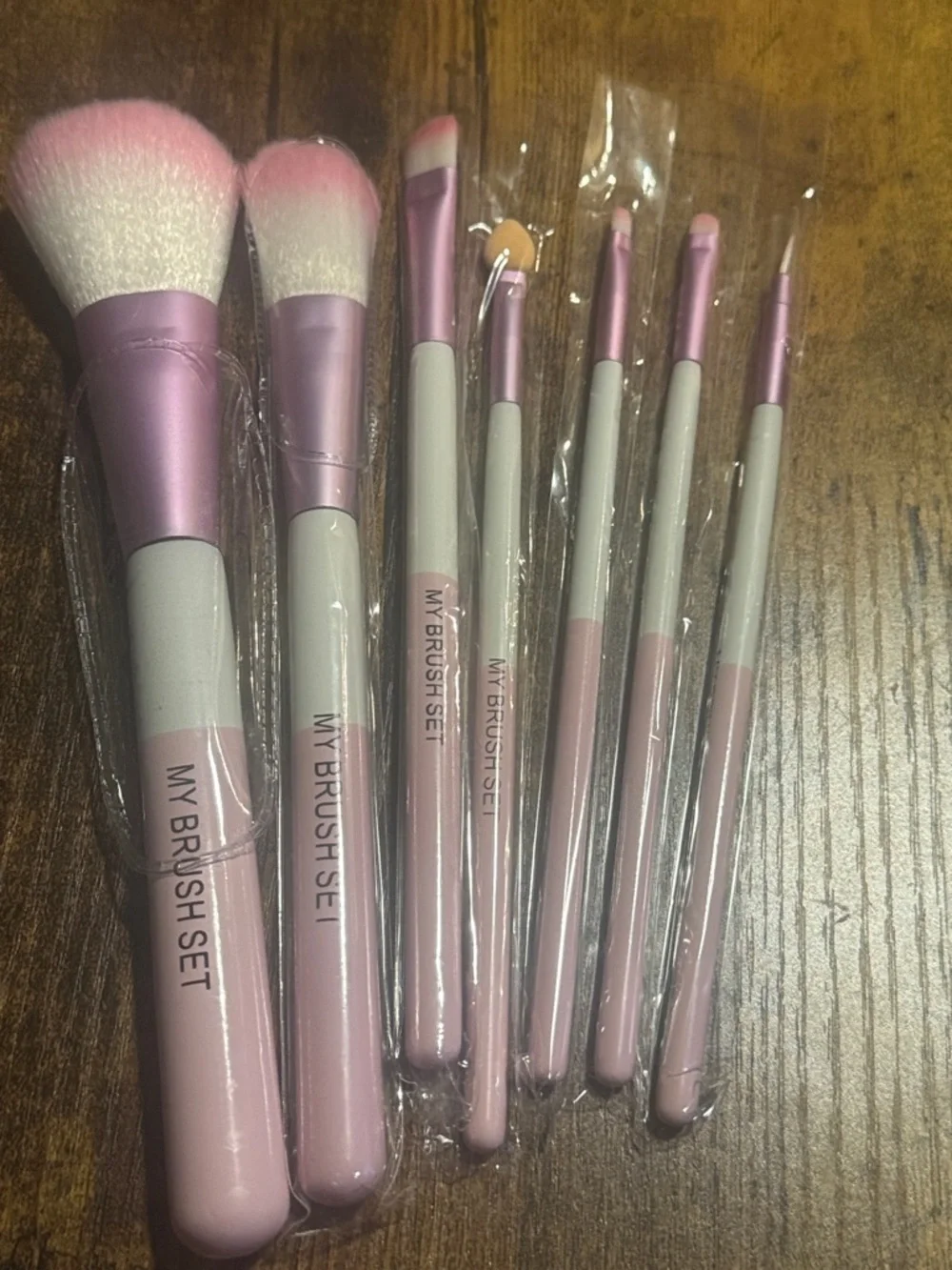 Pink Makeup Brush Set with Matching Pouch - Women Makeup